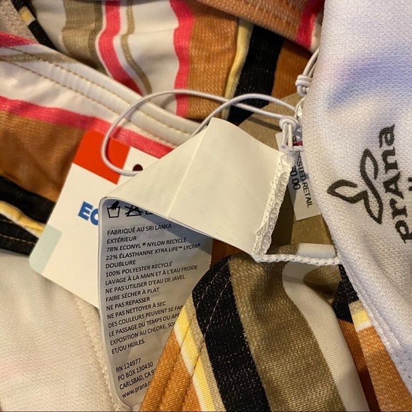 PrAna Bikini Bottom NWT Gilded Soleil Stripe - Picture 9 of 14